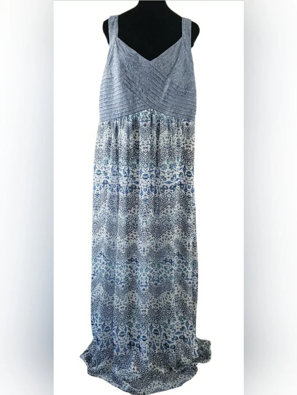 Boho 3X Wedding Guest Maxi Sundress Resort Cruise Floral Slimming Soft Stretch